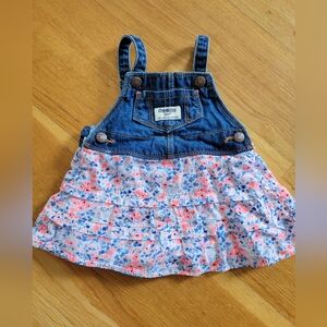 Baby girls size 6 months Dress - 6 Months bib dress